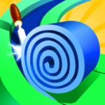 spiral roll android application logo